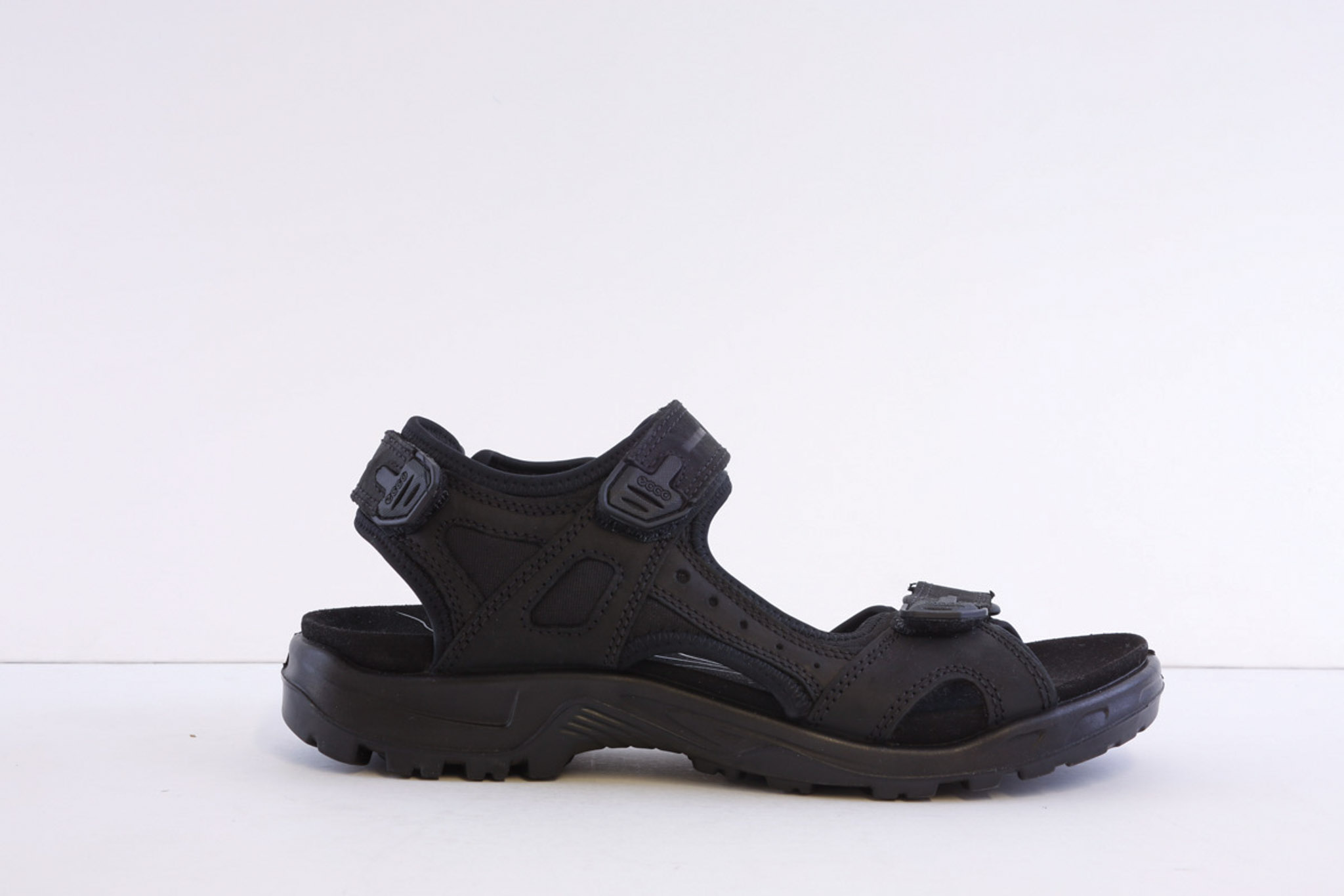 Ecco 822184-02001 blk Black comfort velcro sandal