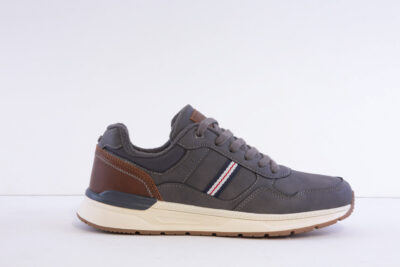 Tommy Bowe One-Grey Grey Casual Laced Trainer