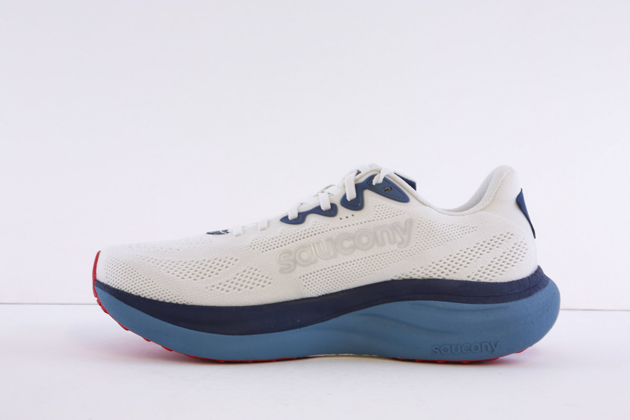 Saucony ride 19 S21055-146 white laced comfort running shoe - Image 3