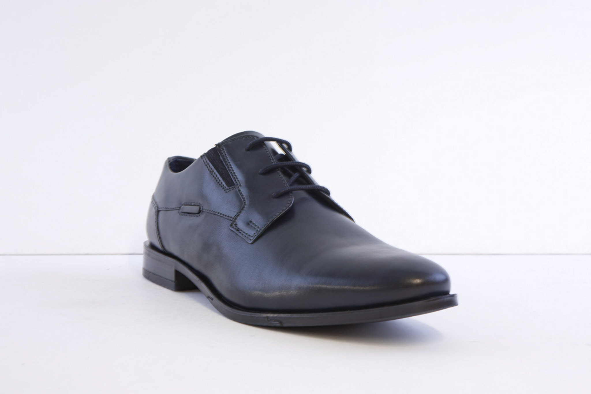 Bugatti 312-Afy11-1100-4100 Navy Leather Laced Formal Shoe - Image 6