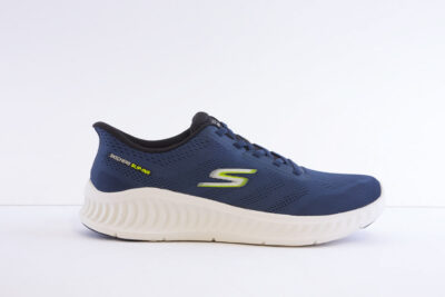 Skechers 216375/Nvw Navy Go Walk Mock Lace Slip In Trainer