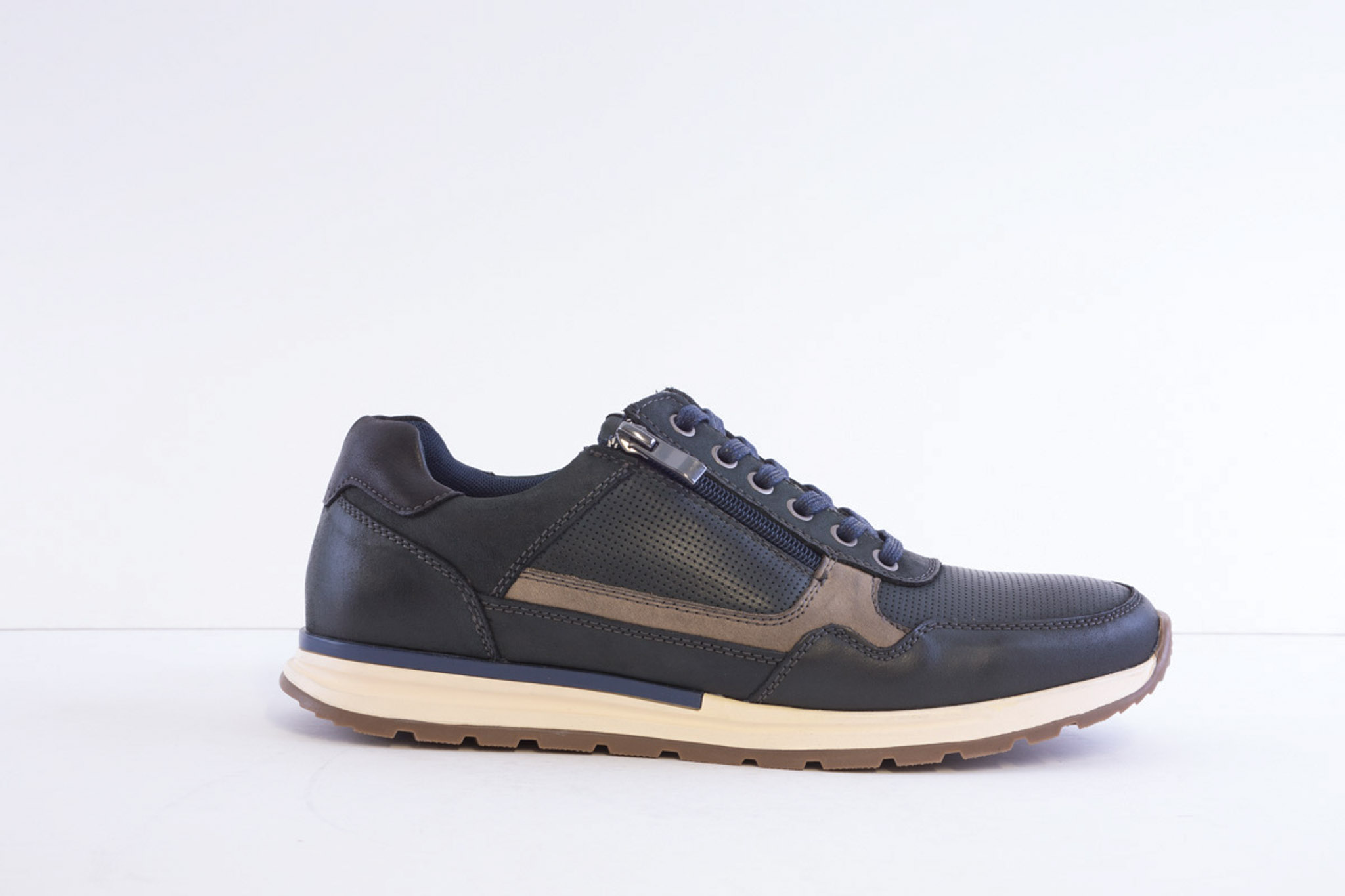 Route 21 M849c Navy Smart Casual Laced Trainer