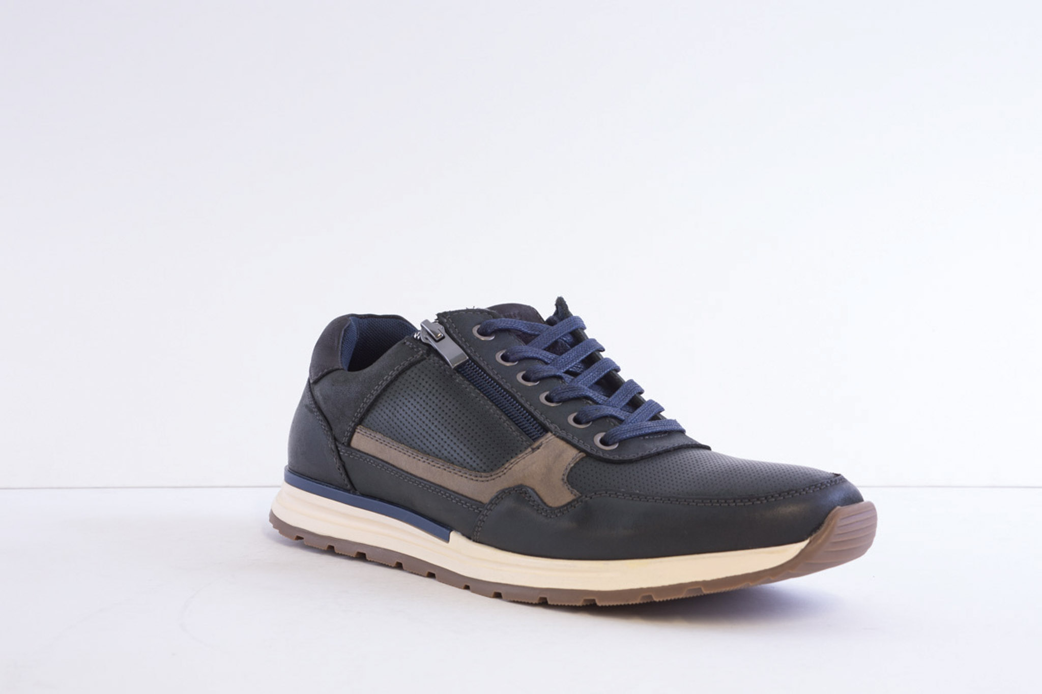 Route 21 M849c Navy Smart Casual Laced Trainer - Image 6