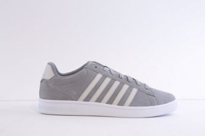K-Swiss Court Tiebreak II Grey Suede Casual Laced Trainer