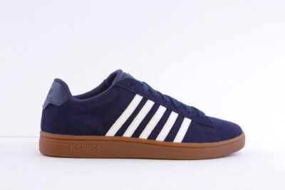 K-Swiss Court Tiebreak II Navy Suede Casual Laced Trainer