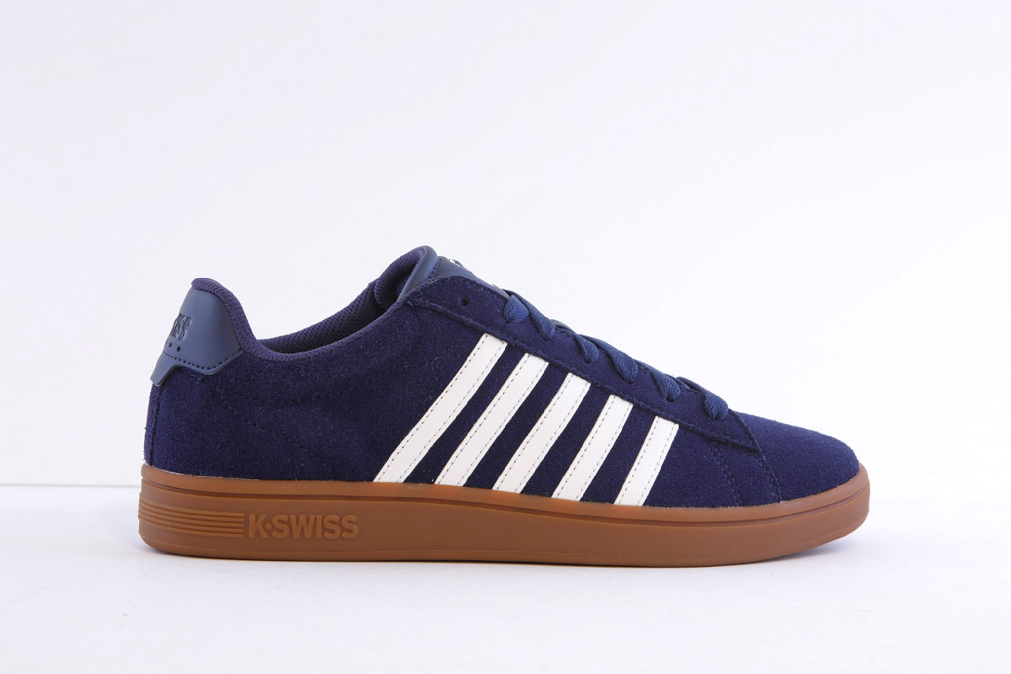 K-Swiss Court Tiebreak II Navy Suede Casual Laced Trainer