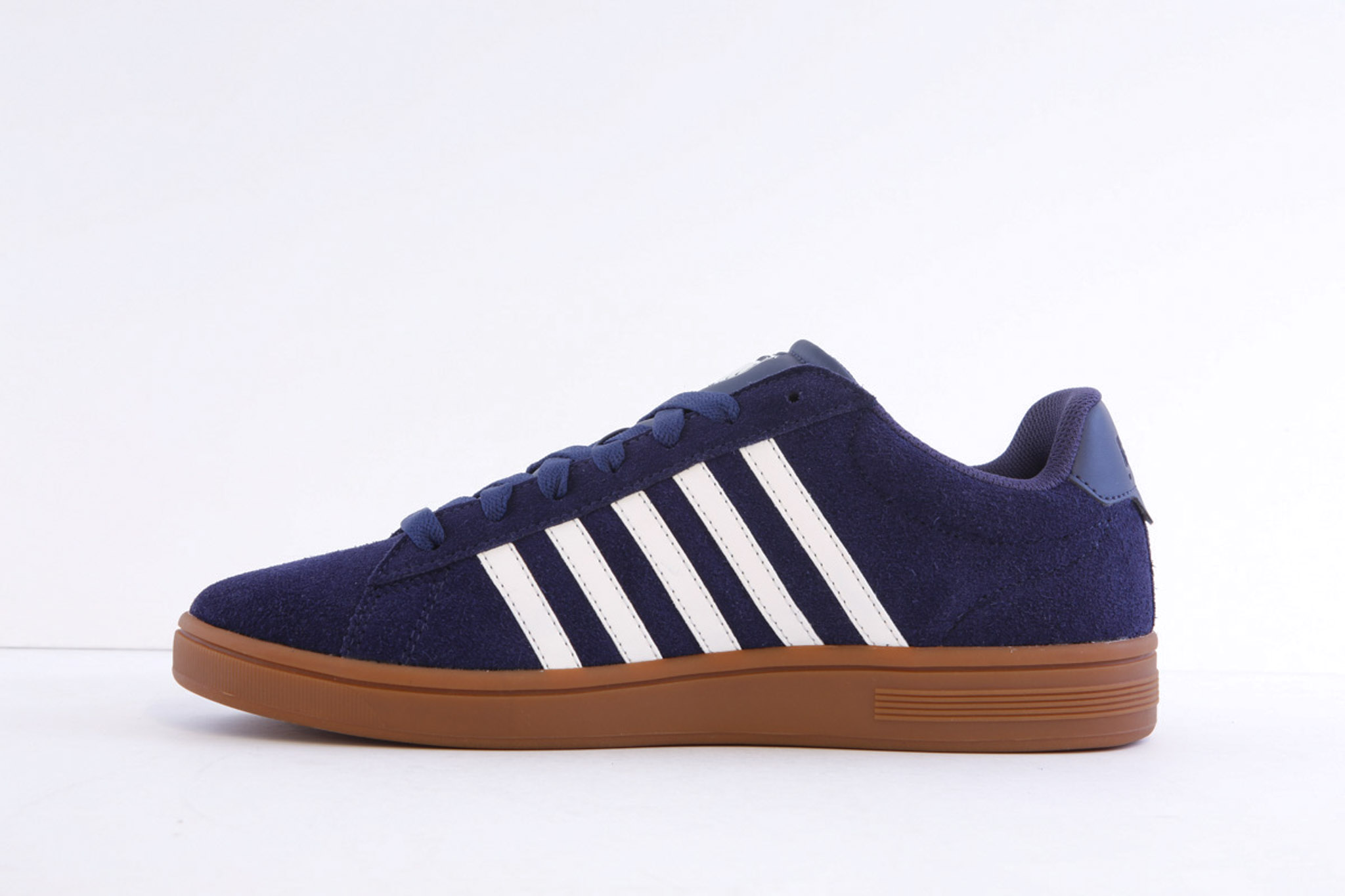 K-Swiss Court Tiebreak II Navy Suede Casual Laced Trainer - Image 2
