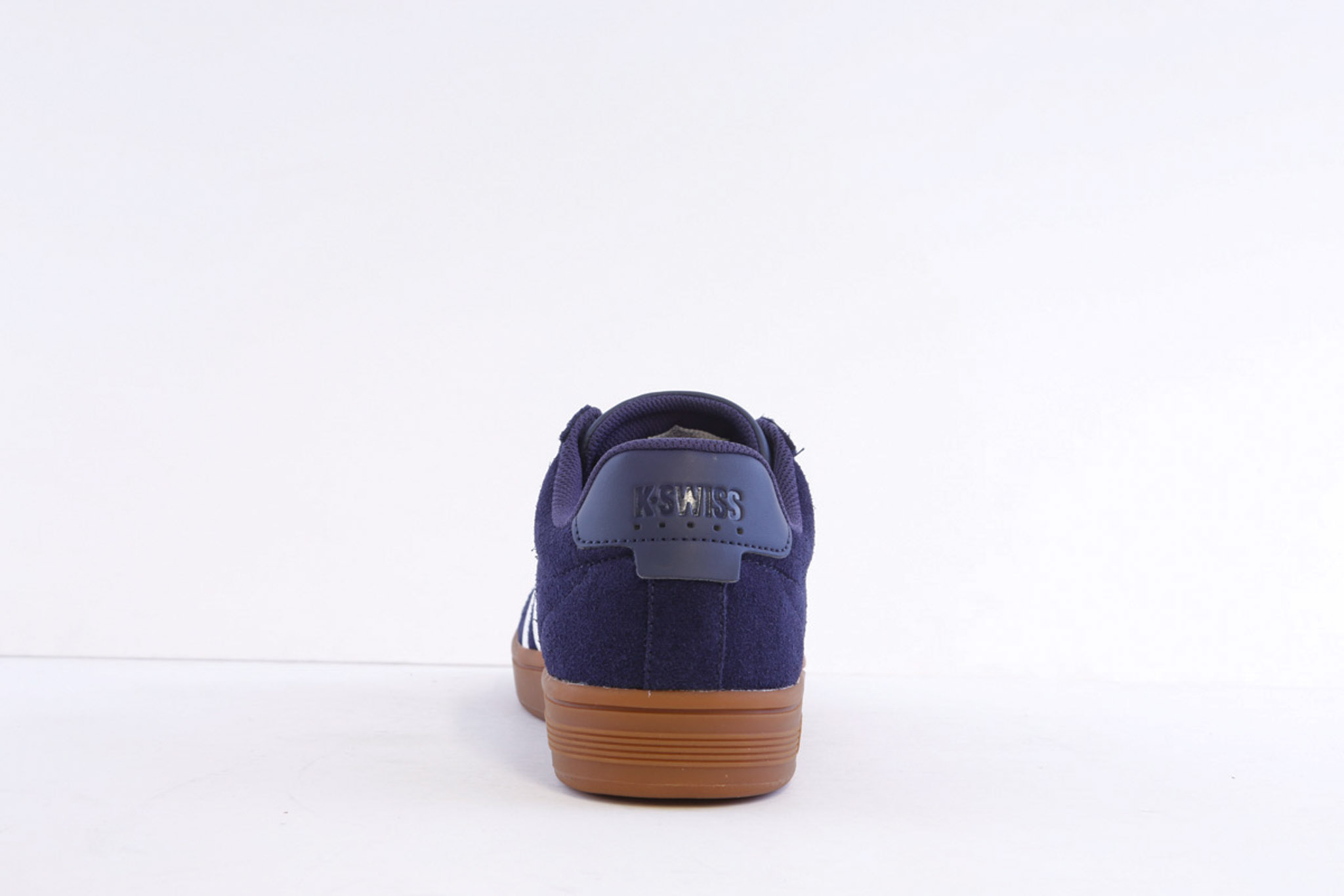 K-Swiss Court Tiebreak II Navy Suede Casual Laced Trainer - Image 4