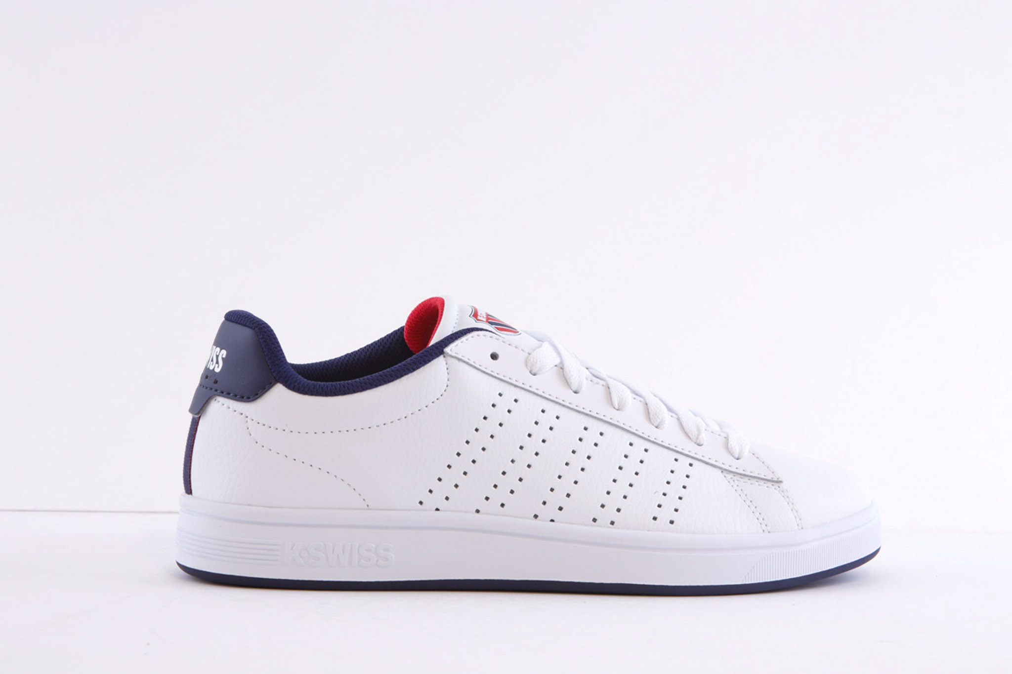 K-Swiss Court Base II White Casual Laced Trainer