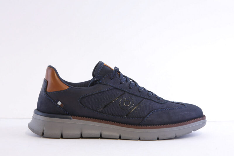 Bugatti 322-Axq01-1569-4141 Navy Laced Fashion Trainer