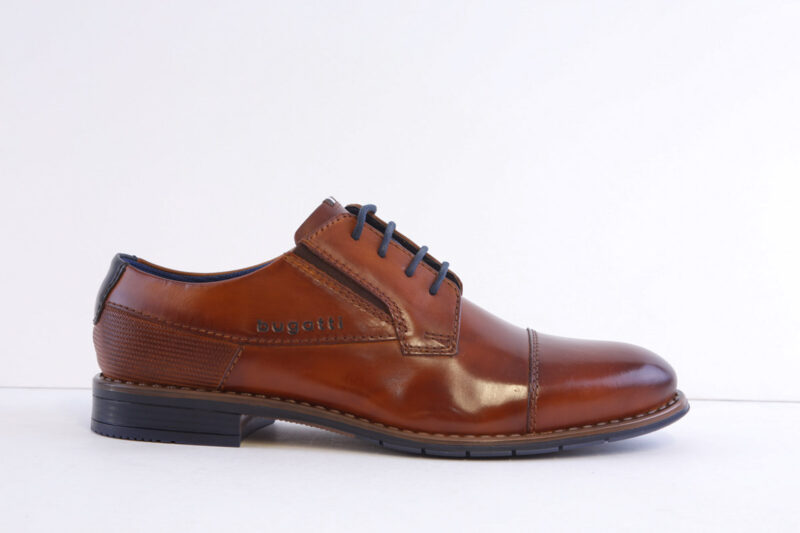 Bugatti 312-Aqr04-1000-6300 Tan Leather Formal Laced Shoe
