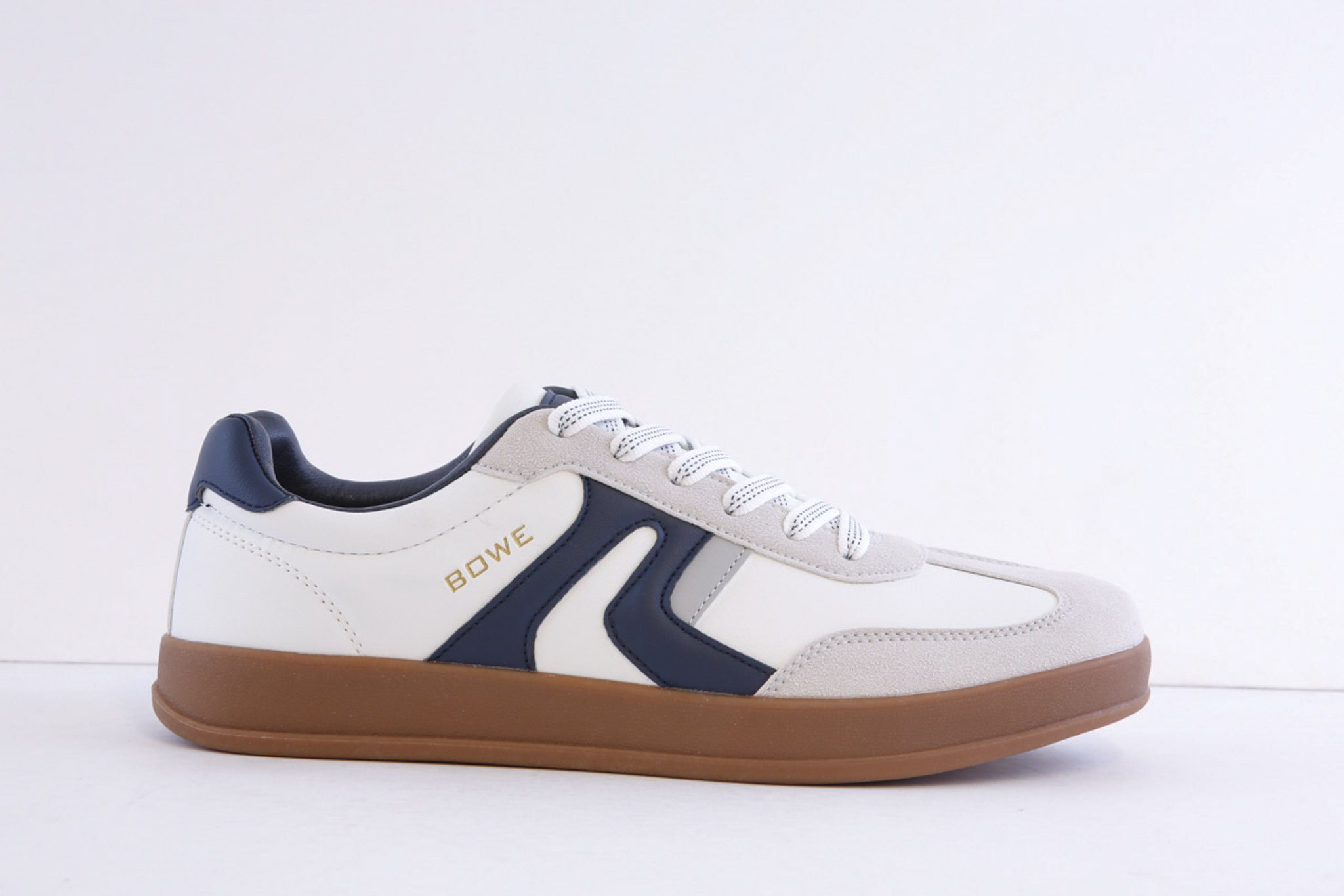 Tommy Bowe Burwett White Casual Fashion Laced Trainer