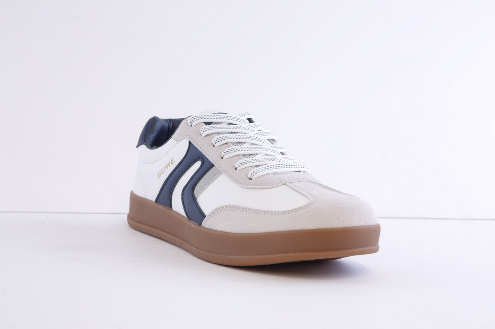 Tommy Bowe Burwett White Casual Fashion Laced Trainer - Image 5