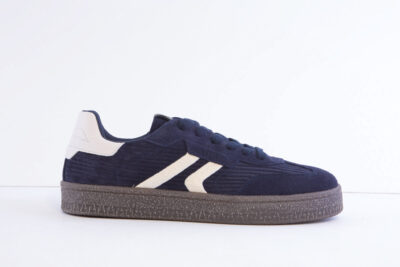 Tamaris 1-13616-46-805 Navy Suede Casual Laced Trainer