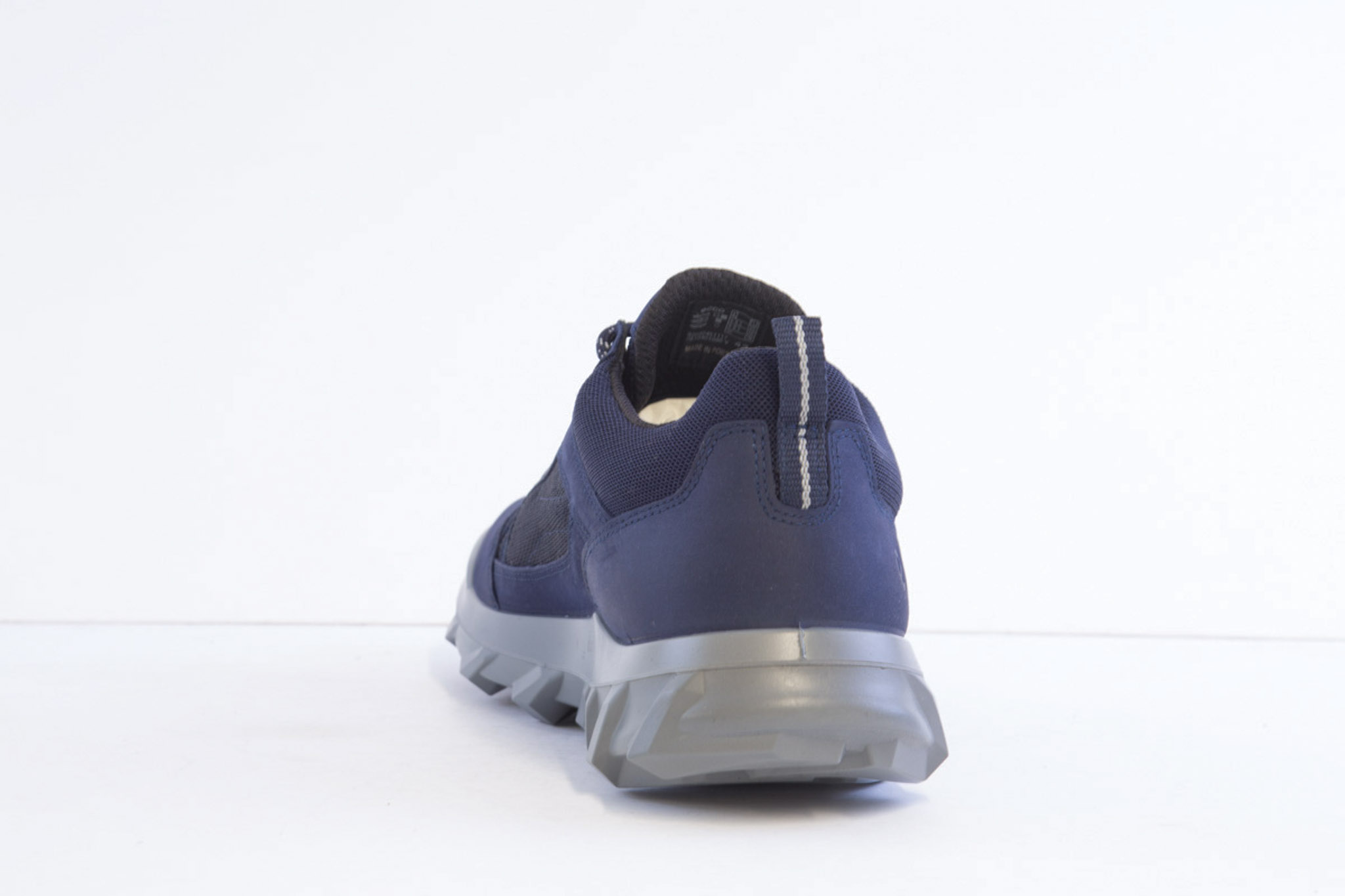 Ecco 820324 51117 Navy Fabric Casual Laced Trainer - Image 4