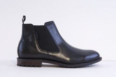 Bugatti311-A0a32-1000-1000 Black Leather Chelsea boot