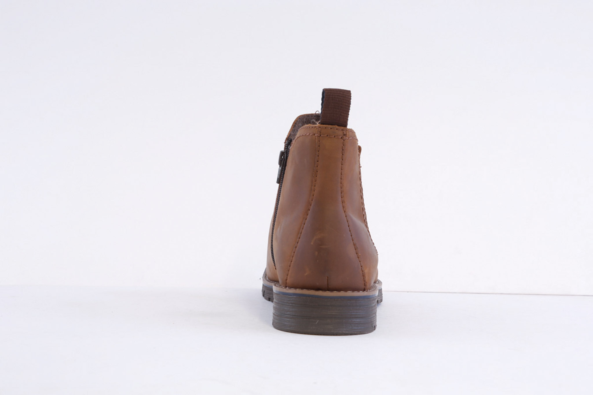 Bugatti 321-Ayf32-1200-6300 Tan Nubuck Side Zip Chelsea Boot - Image 4