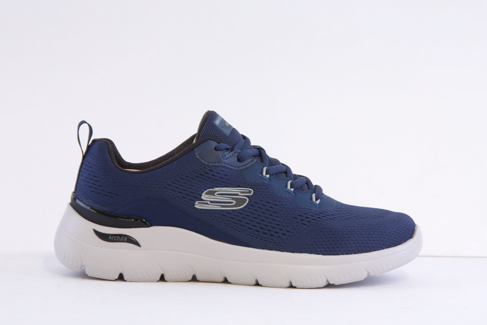 Skechers 233178-Nvy Navy Laced Arch Fit Trainer