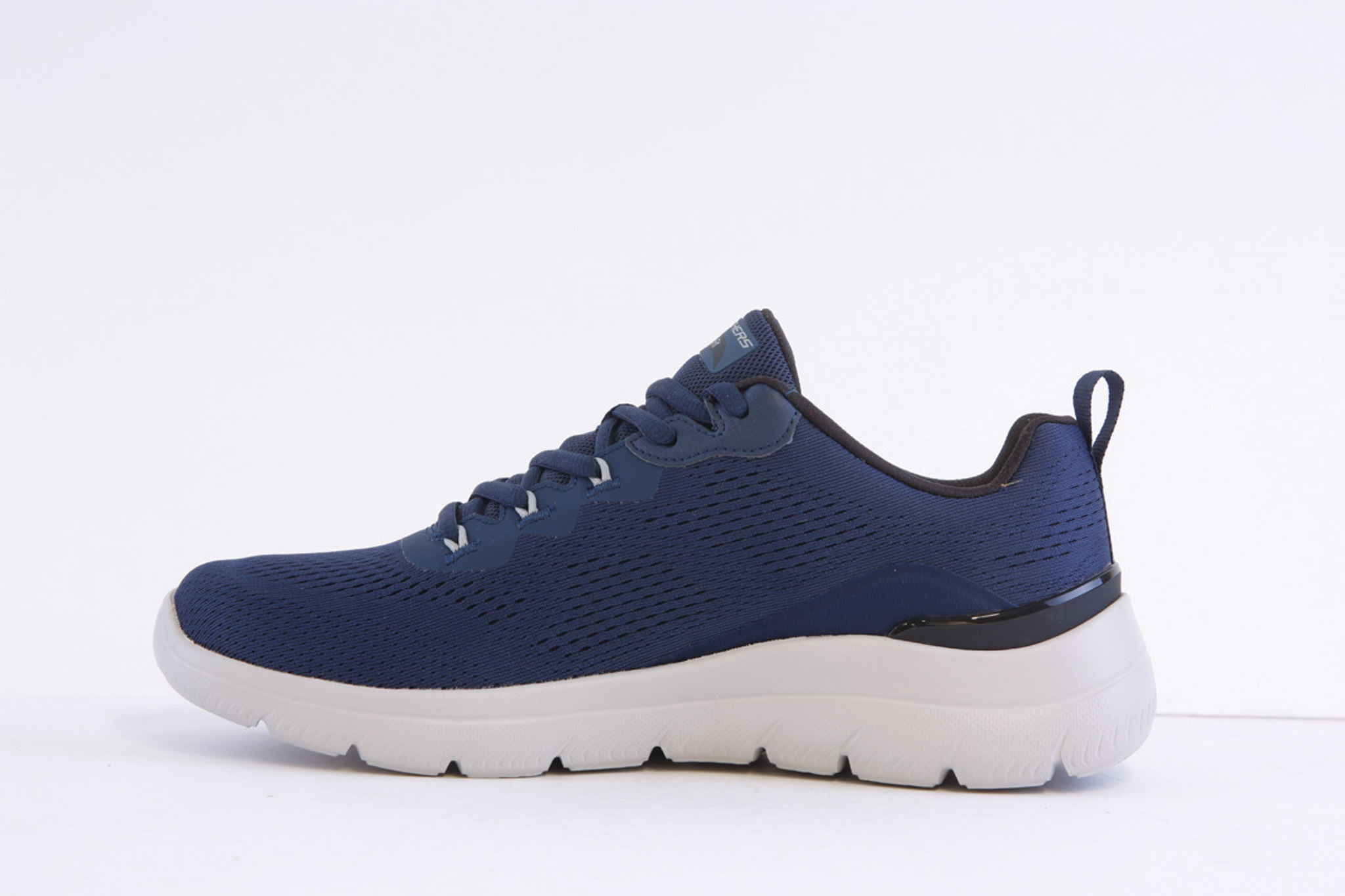 Skechers 233178-Nvy Navy Laced Arch Fit Trainer - Image 2