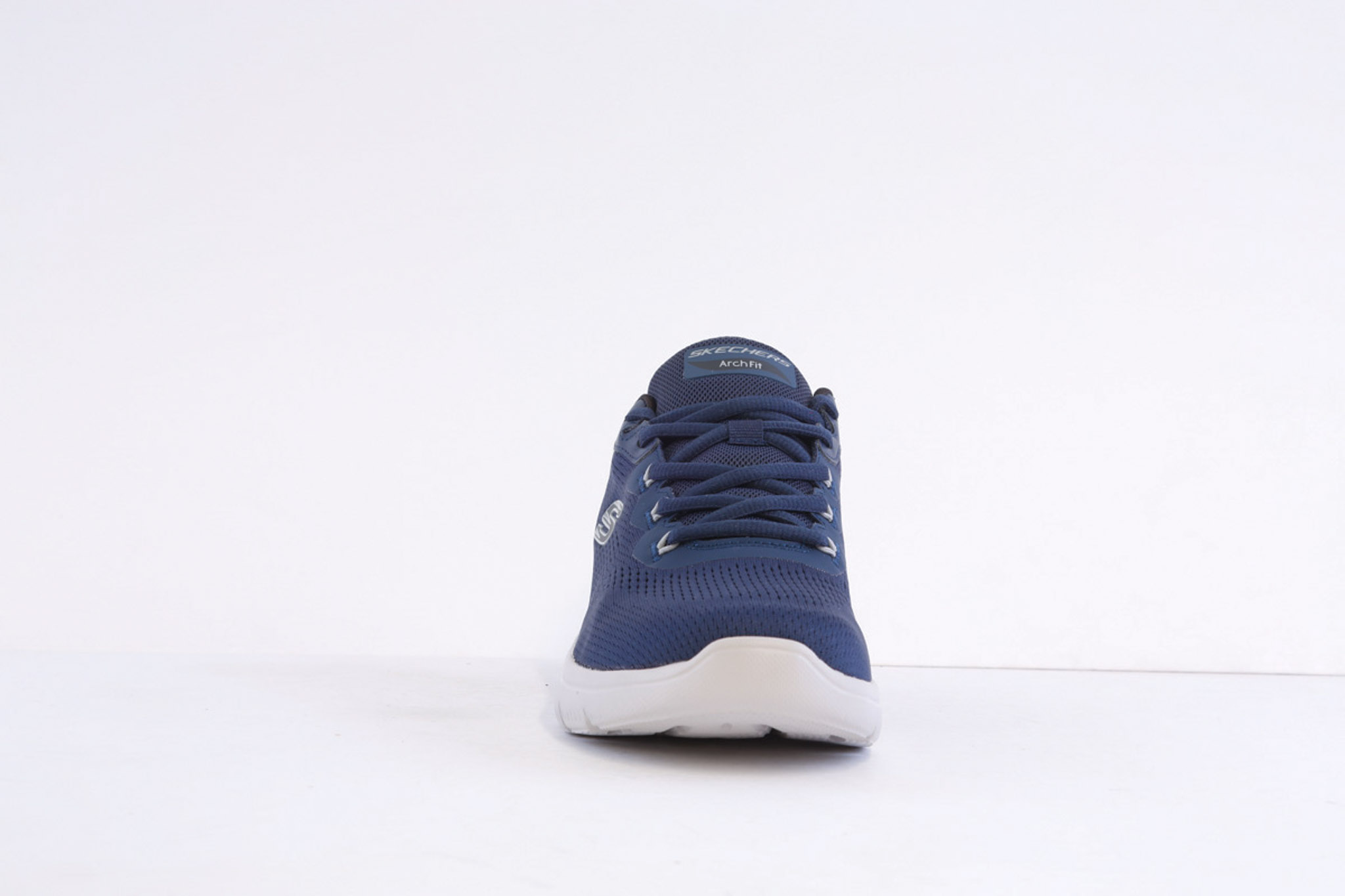 Skechers 233178-Nvy Navy Laced Arch Fit Trainer - Image 3