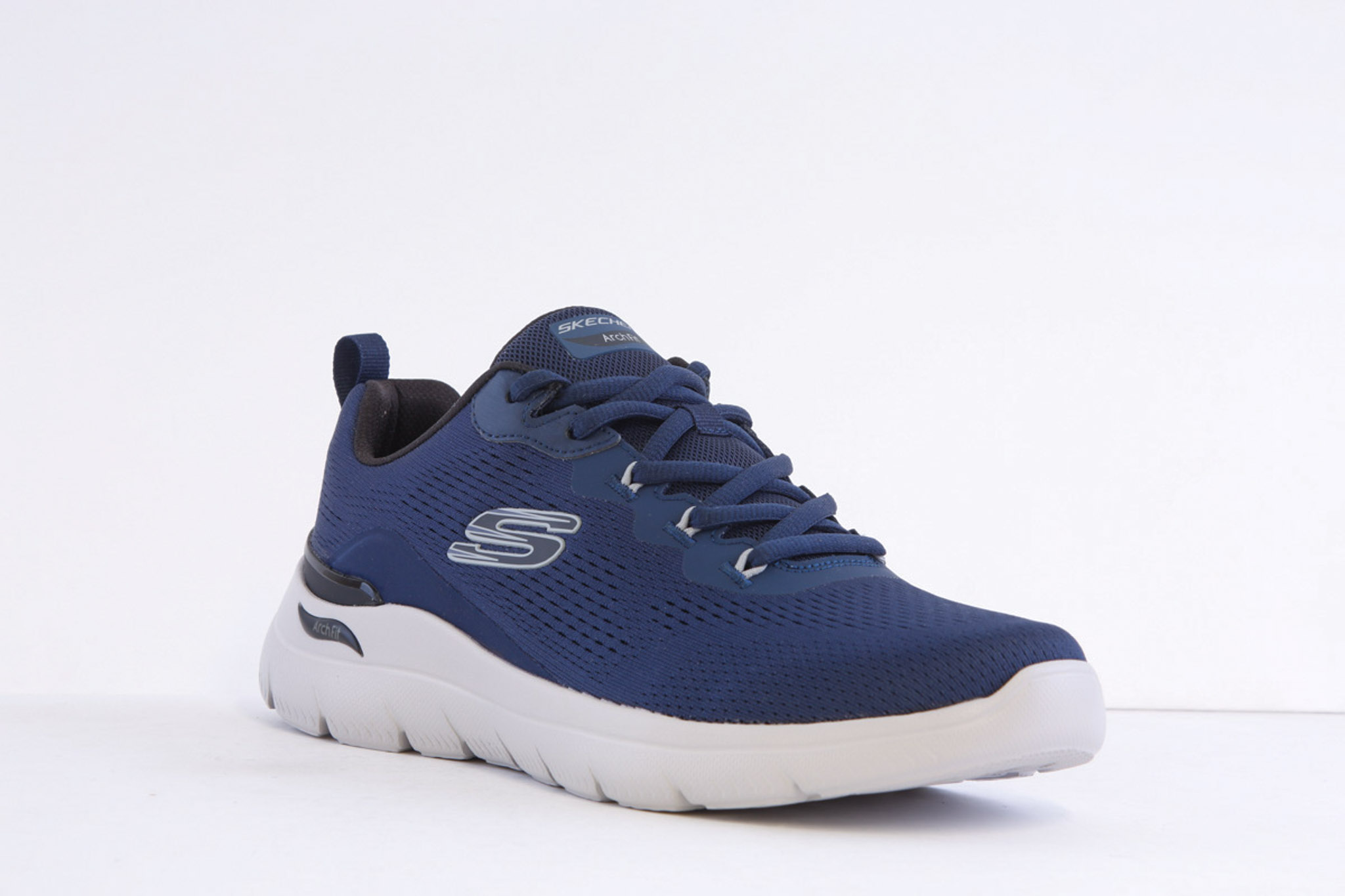 Skechers 233178-Nvy Navy Laced Arch Fit Trainer - Image 5