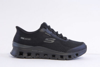 Skechers 233135-Bbk Black Laced Slip Ins Waterproof Trainer