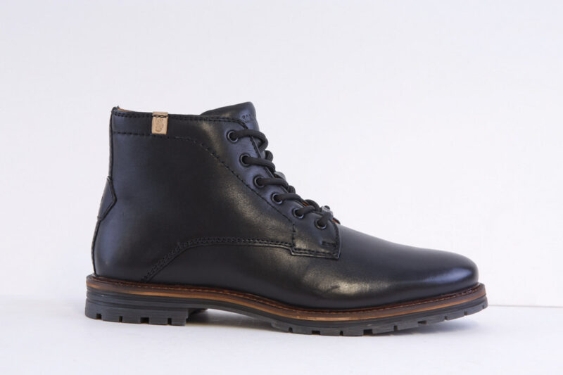 Salamander E31-Auz36-1000-1000 Black Leather Laced (Side Zip) Boot