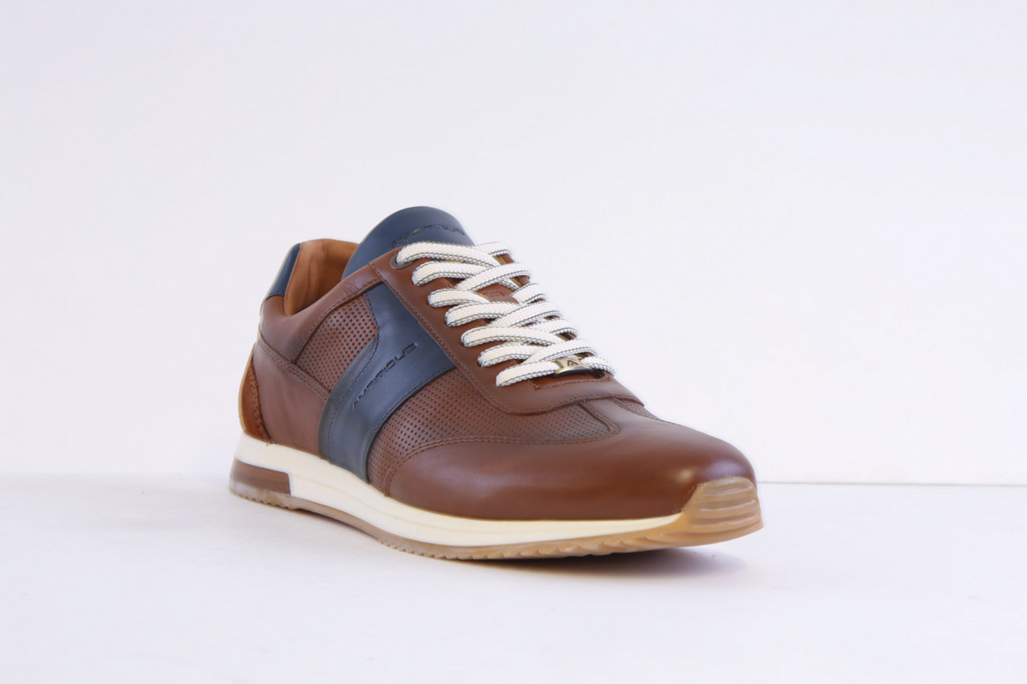Ambitious 11319-6810 Tan Leather Smart Casual Laced Trainer - Image 5