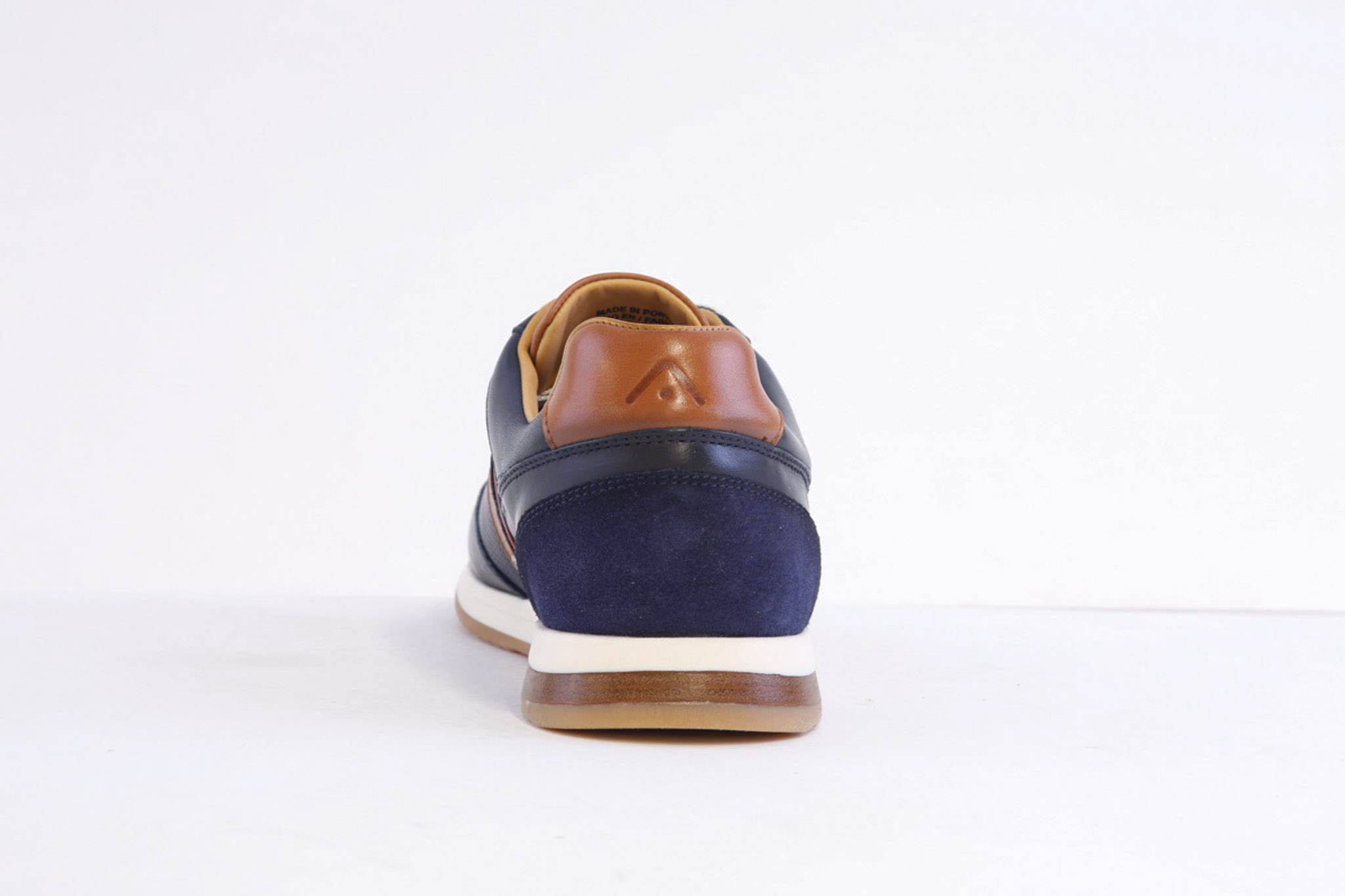 Ambitious 11319-6580 Navy Leather Smart Casual Laced Trainer - Image 4