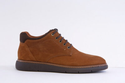 Tamaris 1-15211-47 Tan Nubuck Lightweight Laced Fashion Boot