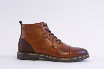 Dubarry Stetson Tan Leather Waterproof Side Zip Laced Boot