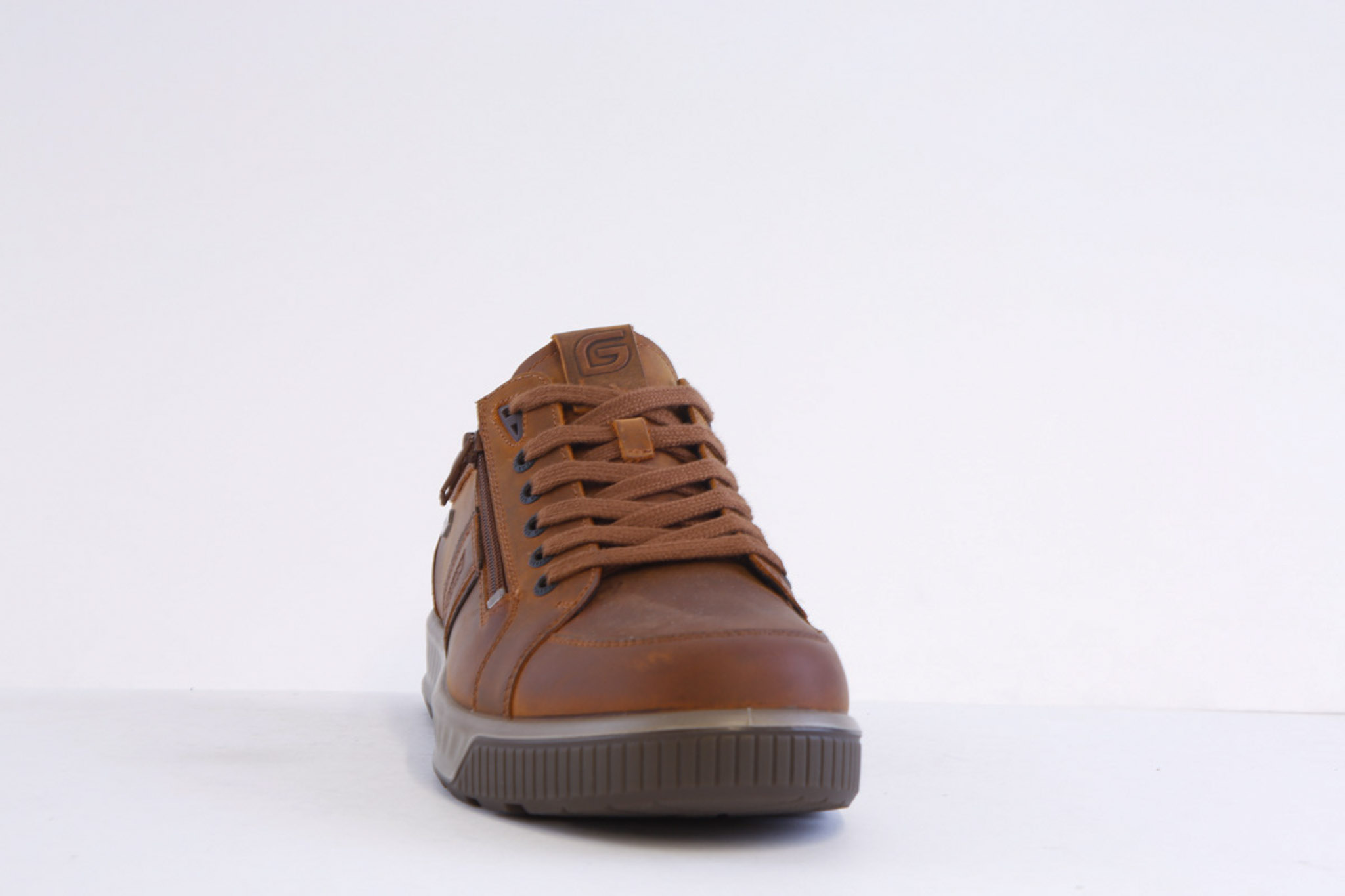 G-Comfort A-953C Tan Nubuck Laced Waterproof Trainer - Image 3